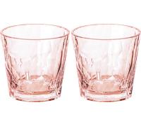 Koziol superglass club nº 22 juego de 2 250 ml cuarzo rosa transparente