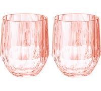 Koziol superglass club nº 23 juego de 2 200 ml cuarzo rosa transparente