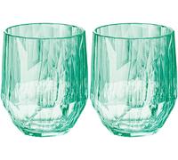 Koziol superglass club nº 24 lote de 2 300 ml jade transparente