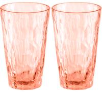 Koziol superglass club nº 6 juego de 2 300 ml cuarzo rosa transparente