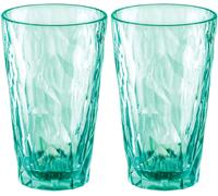 Koziol superglass club nº 6 lote de 2 300 ml jade transparente