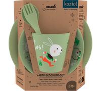 Koziol vajilla infantil 5 piezas hop on at home pistacho