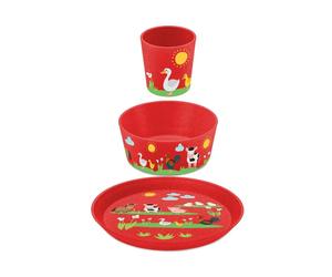 Koziol Vajilla infantil Connect 3 piezas Granja