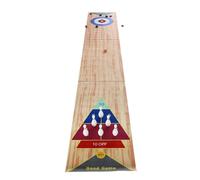 Kozivmo Juego de tablero de juego para familia y niños, juego de curling para noches familiares, cumpleaños, citas de juego, alfombra de juego portátil de tela no tejida