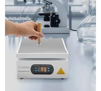 Kozivmo Placa calefactora 700 W, placa LED digital, microordenador, placa calefactora eléctrica 200 x 200 mm, laboratorio, equipo de laboratorio científico, eléctrico