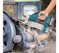 Kozivmo Set de pistola de engrase eléctrica, 21 V, funciona con pilas, 560 W, pistola de grasa recargable de alto rendimiento, velocidad de 23000 rpm, boquilla de lubricación 6000 PSI
