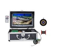 KOZWAY 9 Pulgadas HD 1080P Pantalla buscador de Peces cámara de Pesca submarina 15 Uds LED Blancos + 15 Uds lámpara IR for río/Pesca en Hielo de Invierno (Color : 1080P 30M with DVR, Size : 1)