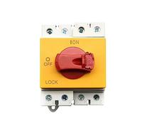 KOZWAY Caja combinadora fotovoltaica 4P PV DC 1000V 32A DIN Rail Solar Giratorio Manija Aislador Interruptor rotatorio Desconector for Solar para Sistema de Paneles solares (Size : 1000V)