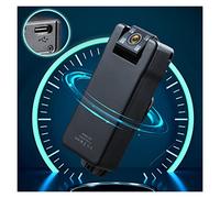 KOZWAY Cámara de acción A50 Mini cámara con control remoto de 150 grados, lente de rotación de gran angular 1080P Bodycam con clip trasero giratorio (tamaño: 32 GB, color: Nero)