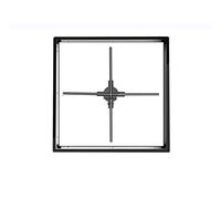 KOZWAY Ventilador de Holograma 3D la luz del Ventilador LED del Holograma 3D rebordea la Fan olográfica del Ojo Desnudo con Las Gotas de la aleación de Aluminio 624