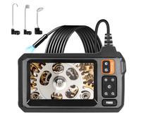 KozyOne Cámara Endoscopio Industrial con Cable Flexible de 16.5 pies/5 m, Cámara HD 1920x1080P IP67 a Prueba de Agua de 8 mm con Pantalla IPS de 4.3", 8 Luces LED, No Requiere Aplicación.