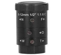 KP - 0612 3MP 6-12mm Lente de Cámara C - Mount, Lente Zoom Industrial de Alta Definición, Anillo de Enfoque y Apertura Manual, Cuerpo de Aleación de Aluminio para CCTV MICR