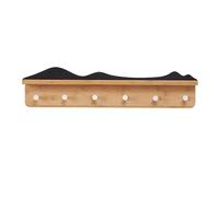 Kp6xLf3gT estanterías de Pared Estante de Almacenamiento con estantes flotantes Pared Ganchos(Negro,59 * 12 * 15cm)