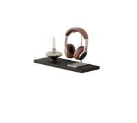 Kp6xLf3gT estanterías de Pared Estantes flotantes de Pared con Soportes Ocultos(Negro,Pequeño)