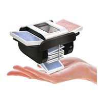 KPAW Máquina barajadora automática de cartas - 1-2 barajadores de bajo ruido, recargable y portátil, barajador automático de cartas con una sola pulsación, para Texas Hold'em, Skip-Bo, Poker, UNO