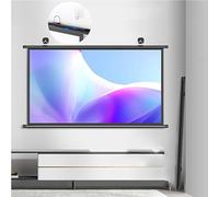 KPEGAXS 4K HD Cine En Casa Pantalla Proyección 30 40 50 Pulgadas Pantalla De Proyección Enrollable Manual Pantalla De Proyector para Interior Oficina(40inch(101cm)-16:9)