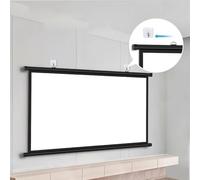 KPEGAXS Exterior Pantalla De Película Pantalla De Proyección 30 Pulgadas Mini Pantalla Pequeño Pantalla De Proyector Enrollable Manual Pantalla Proyección(40inch(4:3))