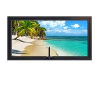 KPHYMOD Ventana Ventana De Eje Central Giratoria De 360° con Manija, Ventana Rectangular Empotrada De Vidrio Templado para Baño, Cocina Y Sótano.(Black,70X40CM/27.56X15.79IN)