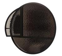 KPHYMOD Ventana Ventana Redonda De Aluminio De 40-100 Cm De Diámetro con Vidrio Templado, Aislamiento Térmico para Uso Residencial Y Comercial(Black,51 cm/20.1 in)