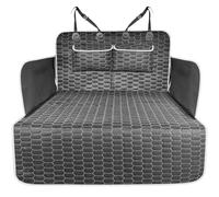 KPIRXO Funda Asiento Coche Perro para Fiat Brava Bravo Bravissimo, Protector Maletero Coche, Funda Maletero Coche Perros con Protección Lateral