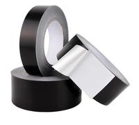 KPKPK Cinta de aluminio negra de 50 m, resistente a altas temperaturas, sellador for techos, ventanas, vehículos recreativos y equipos de exterior.(10mm)