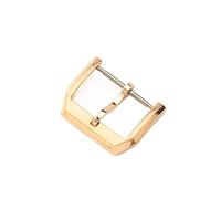 KPLYDSASTD Hebilla De Reloj De Acero Inoxidable De 18mm For Ajuste De Botón De Reloj For Hebilla Plegable IWC Cierre De Mariposa Apto For Piloto Apto For Portofino Cierre(Pin buckle-rose gold)