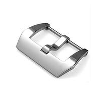 KPLYDSASTD Pin de acero inoxidable 304L apto for Panerai hebilla apto for Panerai cierre 18 20 22 24mm negro cepillado pulido Pre-V reloj hebilla Cierre(26mm polished black)