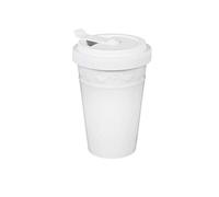 KPM Berlin Kurland To-Go - Taza de porcelana (0,35 L, fabricada a mano, diseño elegante, sostenible, en caja de regalo), color blanco