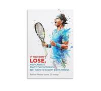 KPOKAHT Póster impreso de jugador de tenis Rafael Nadal para pared, lienzo, decoración del hogar, 50 x 75 cm