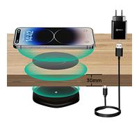 KPON Invisible Wireless Charger admite el Cargador de inducción Instalado Debajo de la Mesa, Adecuado para iPhone iPhone 16/15/14/13/12 Samsung Galaxy S24 Uitra/S24/S23/S22/S21/S20/S10/S9/S8