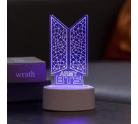 Kpop Bts Bangtan Boys 7 Colors Led Acrylic Night Light Kids Bedside Lamps Bedroom Home Room Decoration for Army Fans Gifts