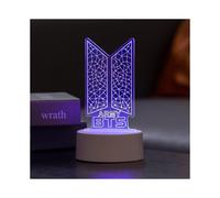 Kpop Bts Bangtan Boys 7 Colors Led Acrylic Night Light Kids Bedside Lamps Bedroom Home Room Decoration for Army Fans Gifts