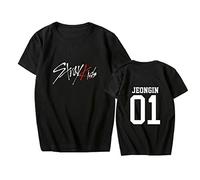KPOP Camisetas Stray Kids Camiseta para Fanáticos de StrayKids Camiseta Bangchan Felix Hyunjin Jeongin Minho Unisex de Manga Corta