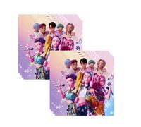 Kpop Demon 20 servilletas de cumpleaños, Huntrix servilletas de cumpleaños para niños, servilletas de papel para fiestas, lindas decoraciones de cumpleaños para niñas y niños (A)