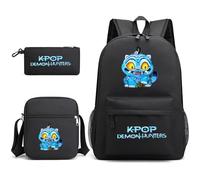 Kpop Demon H-Hunters Estampado De Tigre Mochila Infantil, Bolso Y Estuche Para Lápices, Conjunto De 3 Piezas Mochila Escolar De Anime Bolso De Viaje Moderno Y Adorable, Ideal Para Niños Y Niñas-A2