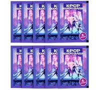 Kpop Demon Hunter - 10 paquetes de figuritas, 50 pegatinas oficiales