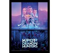 Kpop Demon Hunter - Póster enmarcado Maxi 30x40 cm - Logo