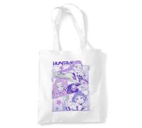 Kpop Demon Hunters Anime Huntrix Grocery Travel Reusable Tote Bag, White
