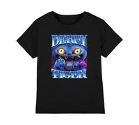 KPOP Demon Hunters Derpy Tiger Bootleg Camiseta Infantil, Negro, 5-6 A