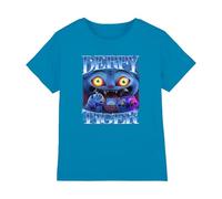 KPOP Demon Hunters Derpy Tiger Bootleg Camiseta Infantil, Turquesa, 5-6 A