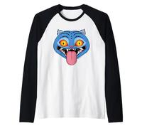 KPOP Demon Hunters Derpy Tiger Face Camiseta Manga Raglan