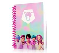 Kpop Demon Hunters - Diario Saja Boys Edition, 100 páginas a rayas, cuaderno mide 5.8 x 8.3 pulgadas, producto oficial de K Pop Demon Hunters para fanáticos del K-Pop, estudiantes, adolescentes