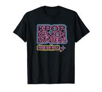 KPOP Demon Hunters Glowing Lights Logo Camiseta