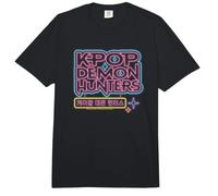 KPOP Demon Hunters Glowing Lights Logo Comfort Colors Adult Heavyweight T-Shirt