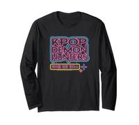 KPOP Demon Hunters Glowing Lights Logo Manga Larga