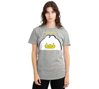 KPOP Demon Hunters Hello Friend Derpy Letter Ladies T Shirt, Heather Grey, Small