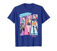 KPOP Demon Hunters Huntrix Anime Sketch Camiseta, Hombre, Azul Real, M