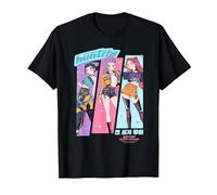 KPOP Demon Hunters Huntrix Anime Sketch Camiseta, Hombre, Negro, 6XL