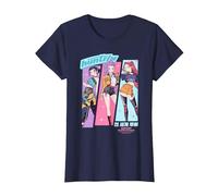 KPOP Demon Hunters Huntrix Anime Sketch Camiseta, Mujer, Azul Marino, XL