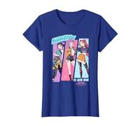 KPOP Demon Hunters Huntrix Anime Sketch Camiseta, Mujer, Azul Real, S